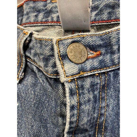 Vintage Lucky Brand Dungarees Gene Montesano Made In USA Jeans 30 / 10 Selvedge - Picture 2 of 14